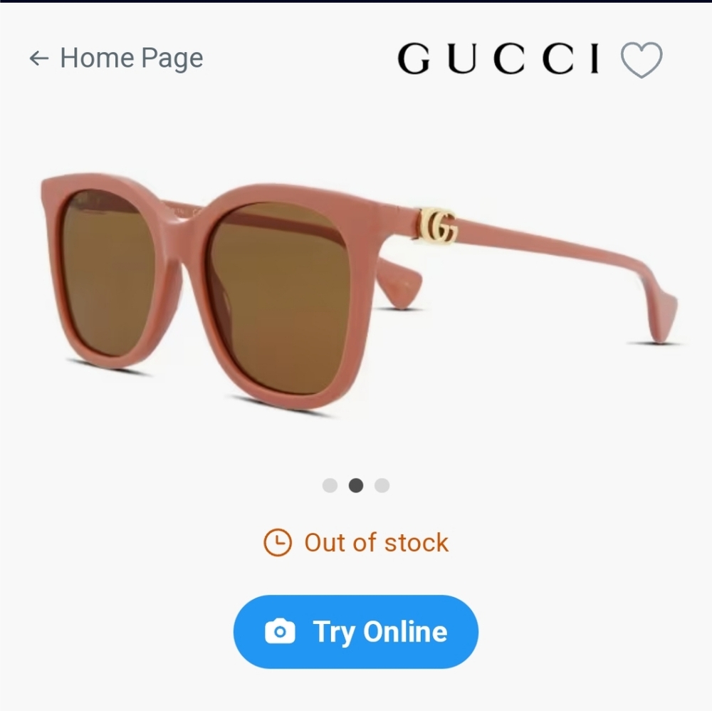 Gucci interlocking G square-frame sunglasses pink - Picture 11 of 16